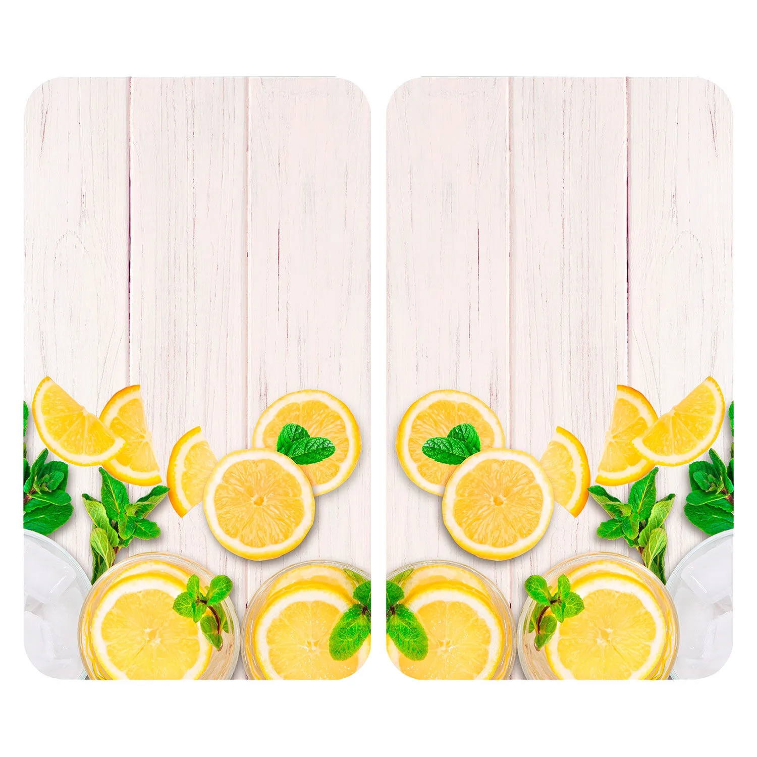 2 plaques de recouvrement en verre Citrons ⋆ Lehner Versand