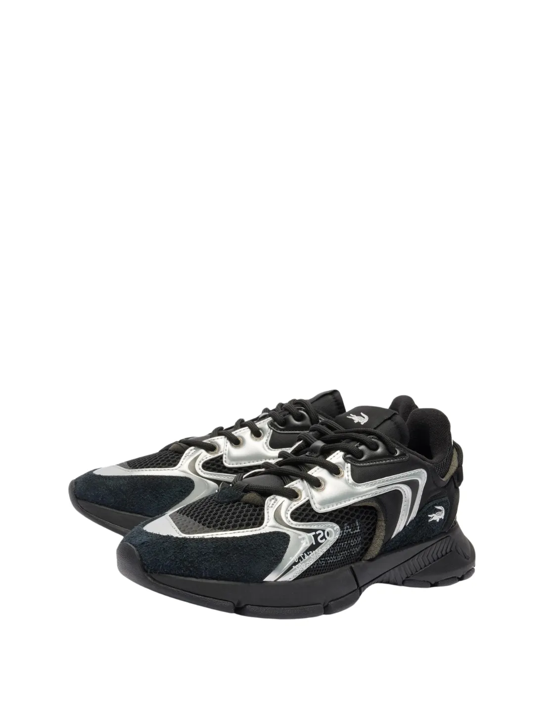 Baskets Lacoste homme Ref 62401 312 Noir et blanc