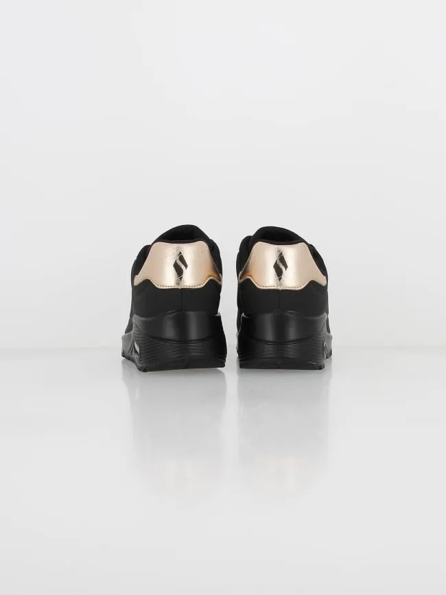 Baskets uno golden air noir femme - Skechers | wimod