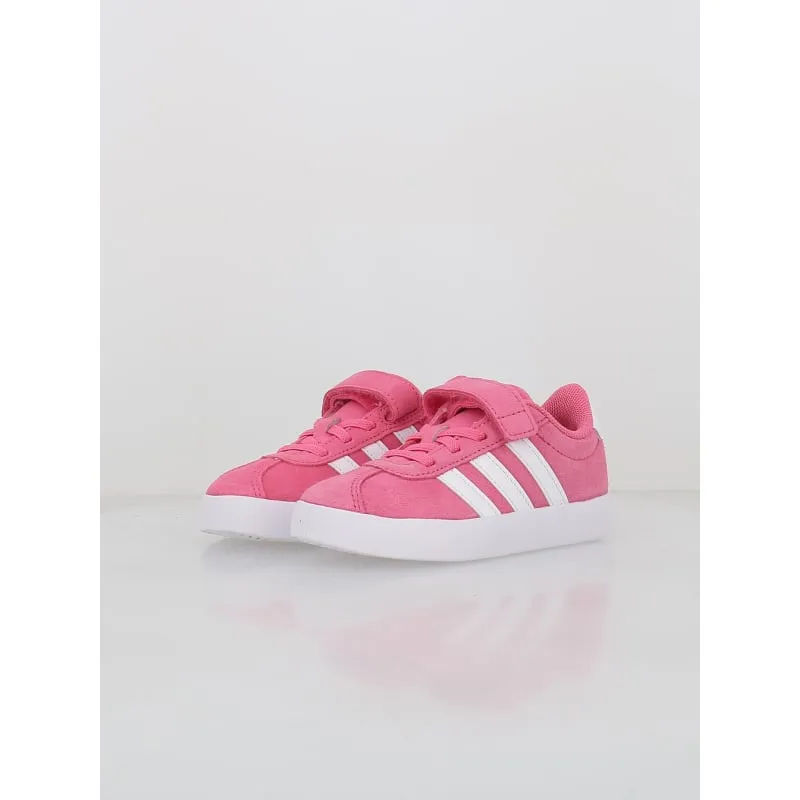 Baskets à scratch vl court 3.0 el rose enfant - Adidas | wimod