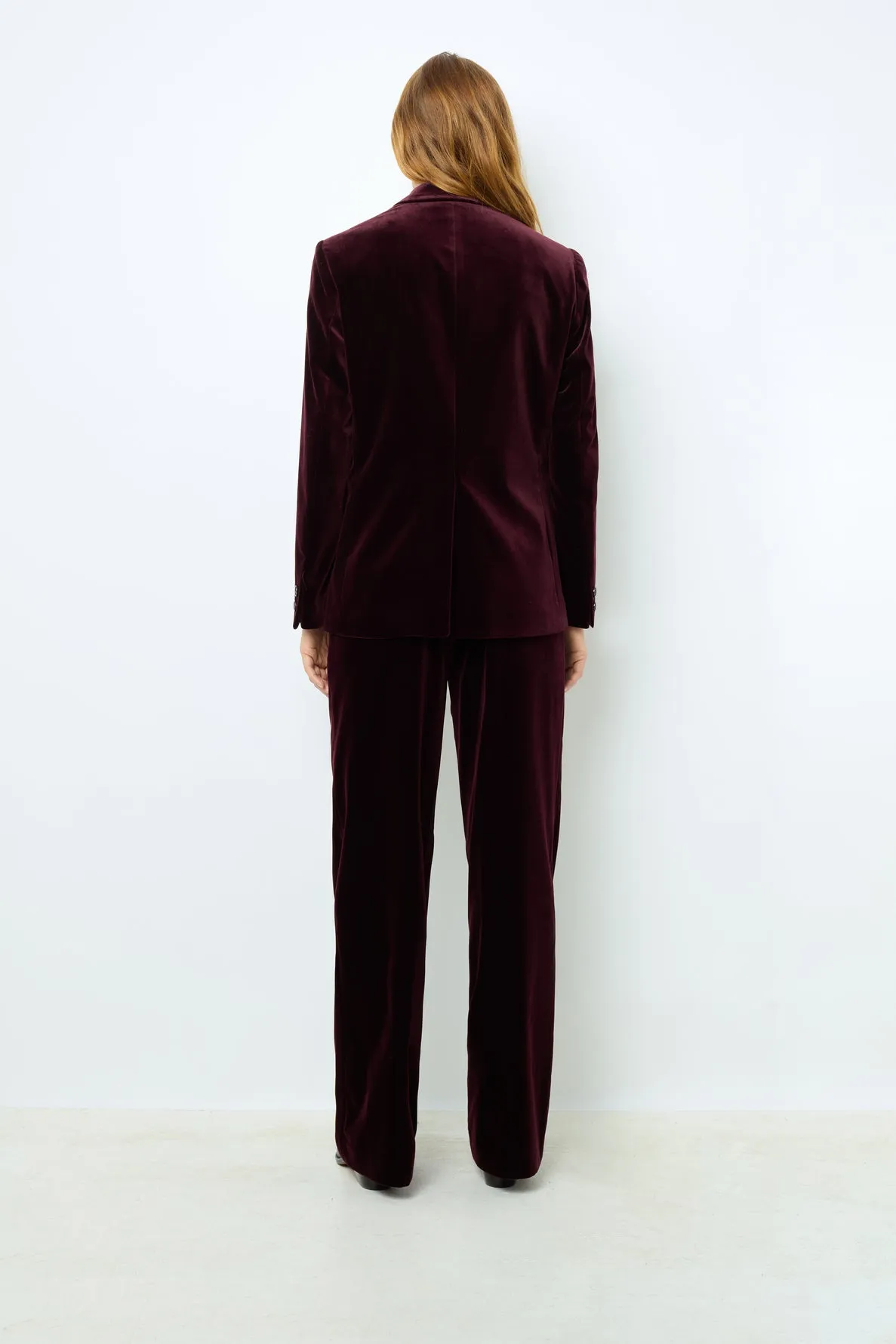 Blazer droit en velours - MAEVA
