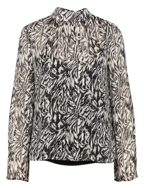 BLOUSE COL MONTANT DROITE IMPRIMéE - IKKS pour FEMME | Printemps