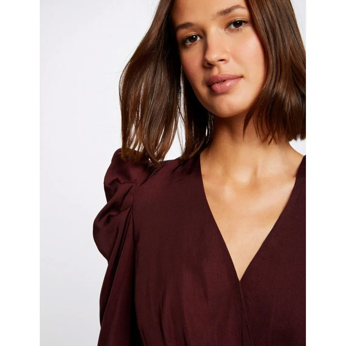 Blouse manches longues col cache-coeur | 3 Suisses