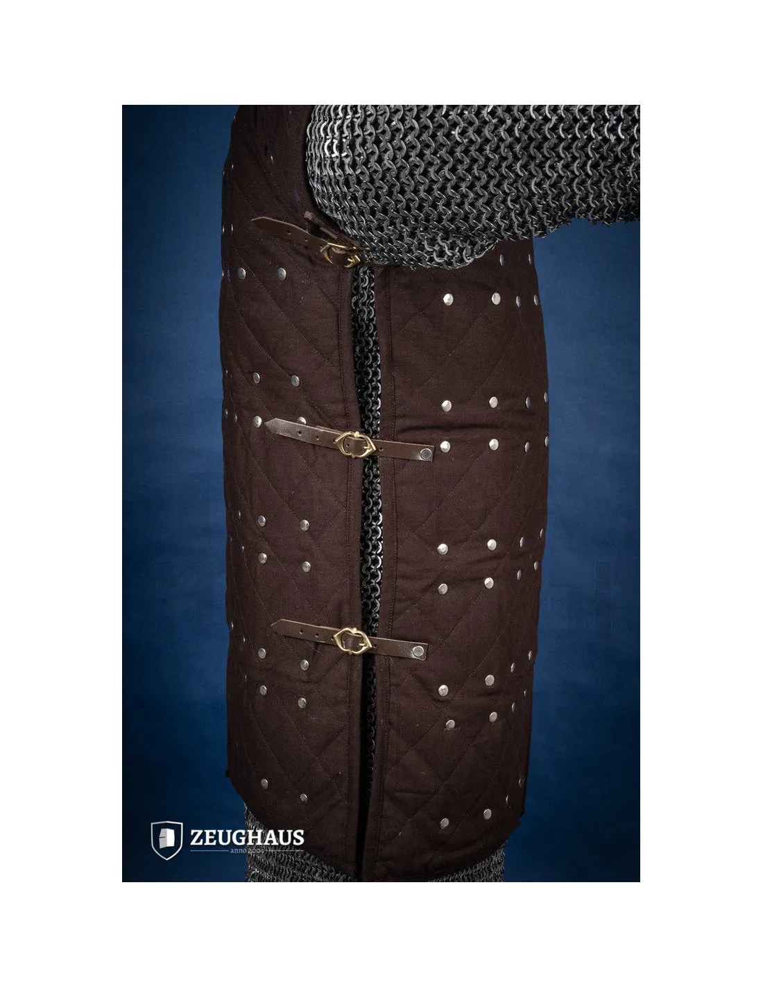 Brigantin médiéval en acier doux, couleur marron ⚔️ Boutique Épées