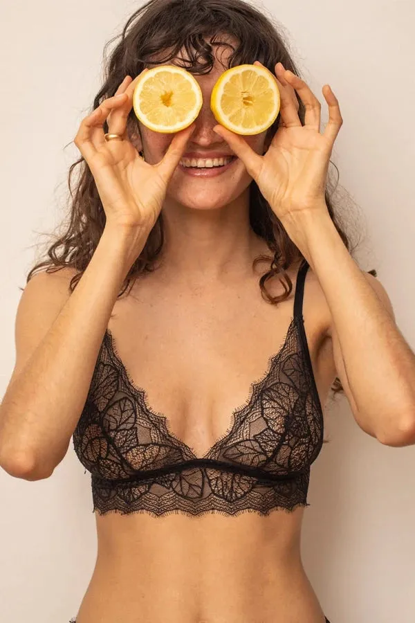 Bustier en fibre recyclée Noir - Liao