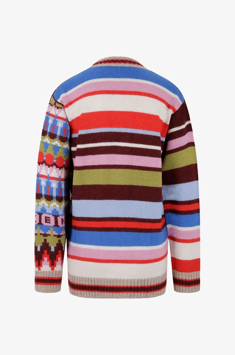 Cardigan ample en maille jacquard Austero
