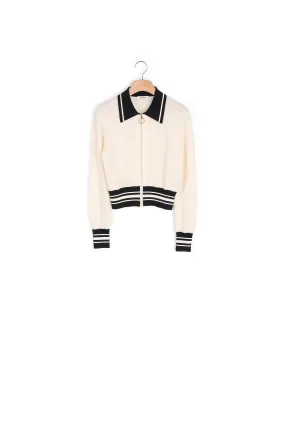 Cardigan bicolore