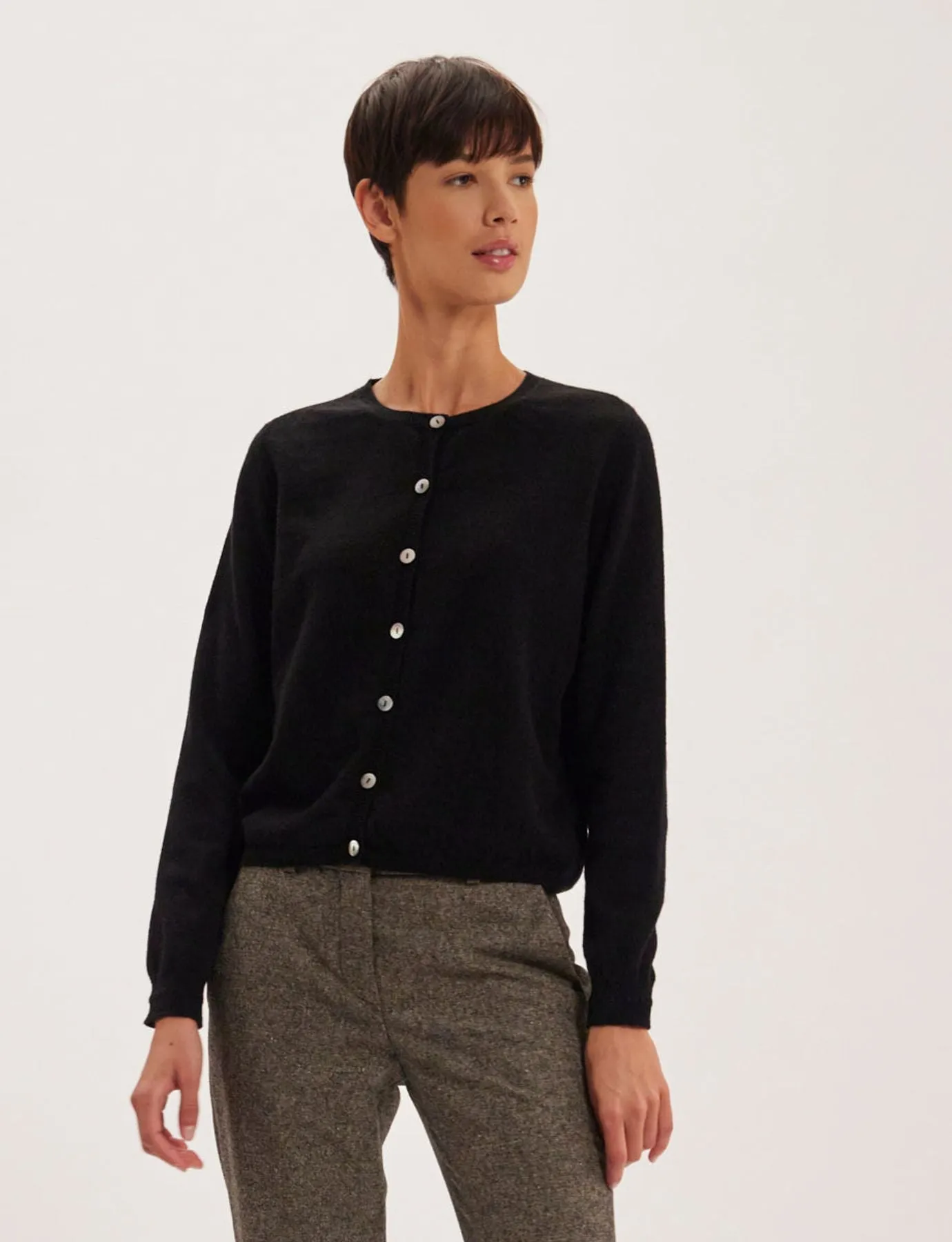 Cardigan Cesaria lainage noir