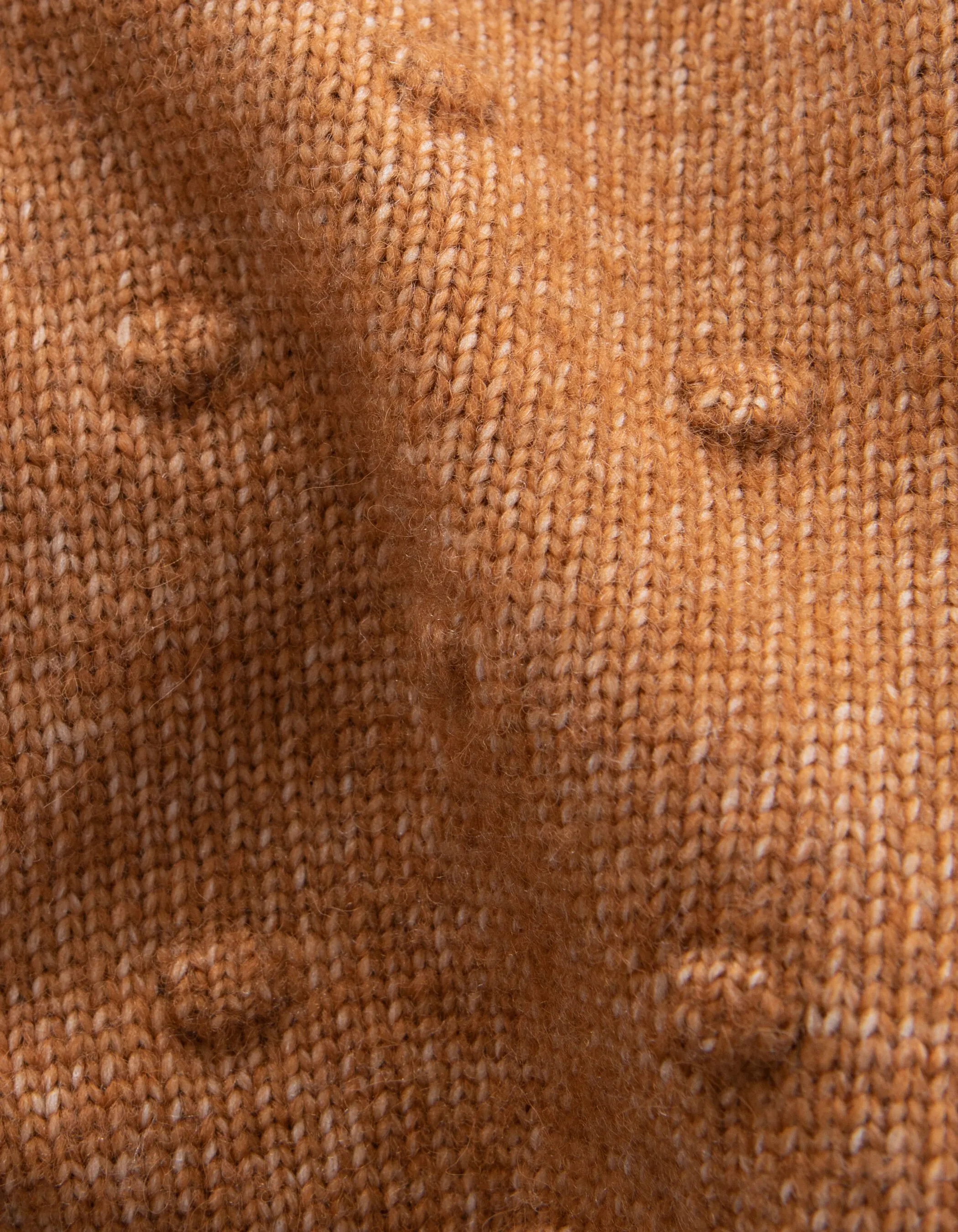 Cardigan zippé camel tricot fantaisie bébé fille