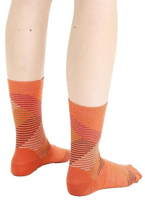 CHAUSSETTES LIFESTYLE FINE GAUGE CREW DASHES