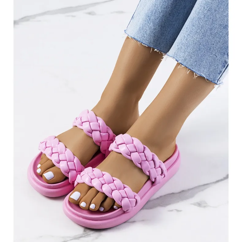 Chaussons Angas roses