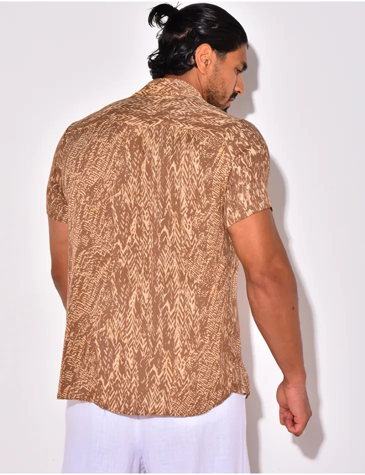 Chemise manches courtes à motifs / 53873 - JEANS INDUSTRY