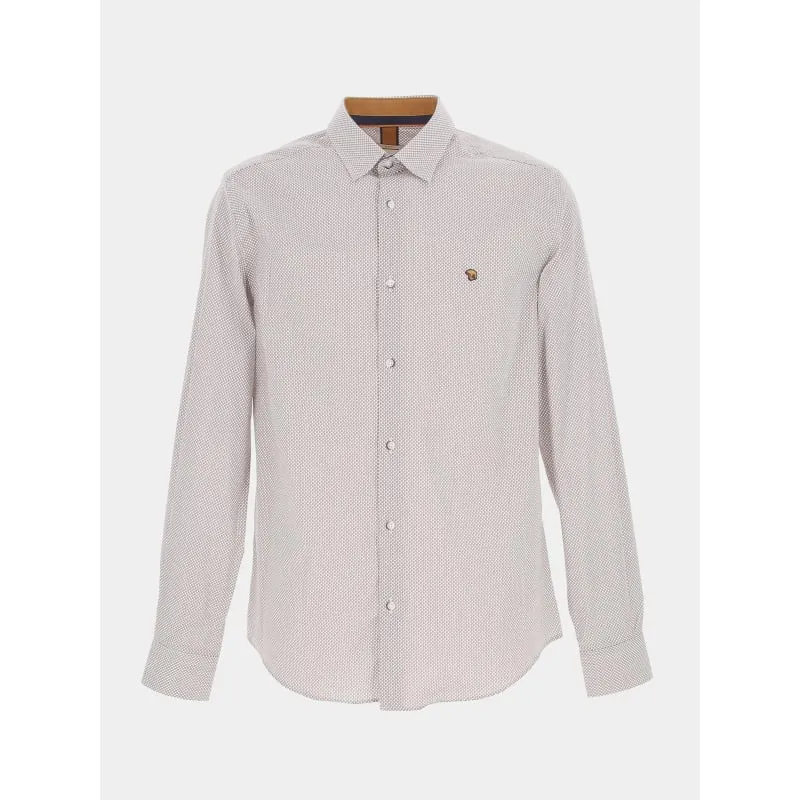 Chemise rayée maillot gris blanc homme - Eden Park | wimod