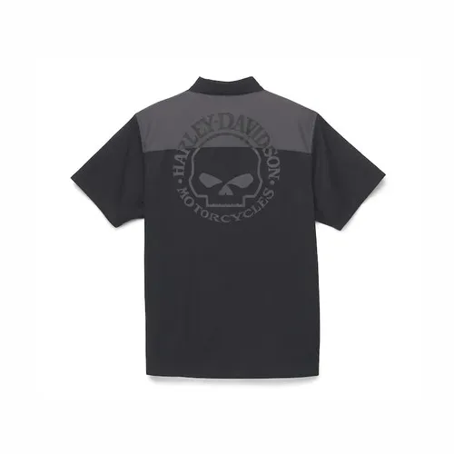CHEMISETTE SKULL NOIR/GRIS