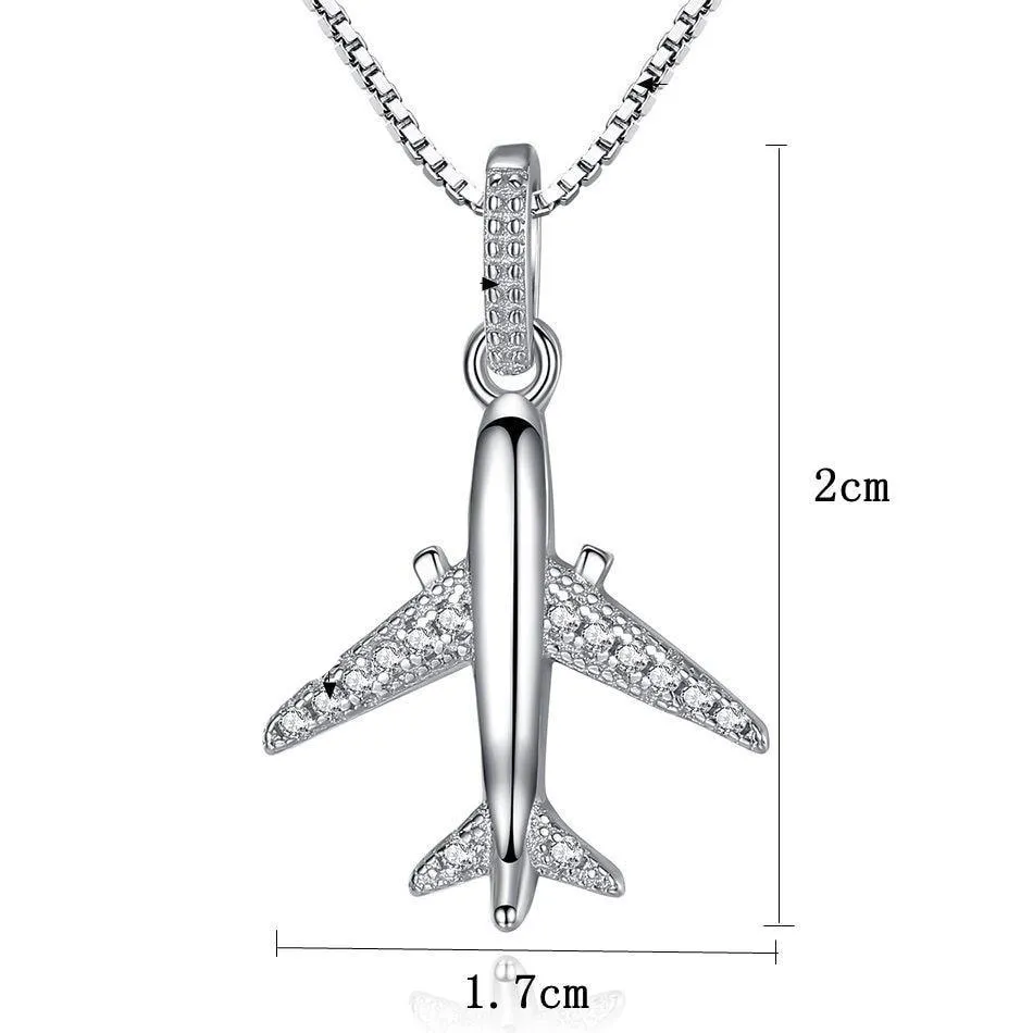 Collier Avion Argent Sterling - Mon Aviateur