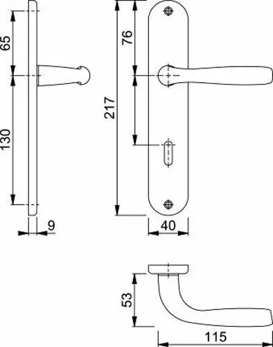 Ensemble aluminium anodisé : Ligne Maribor