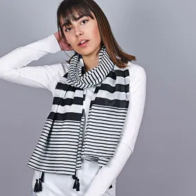 Foulard marinière Noir