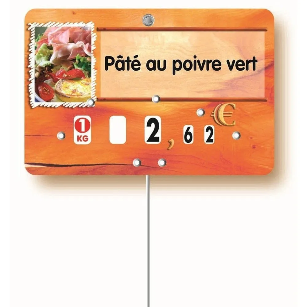 Gamme d'étiquettes paprika 12x8cm etiquette neutre sans texte (paquet de 1