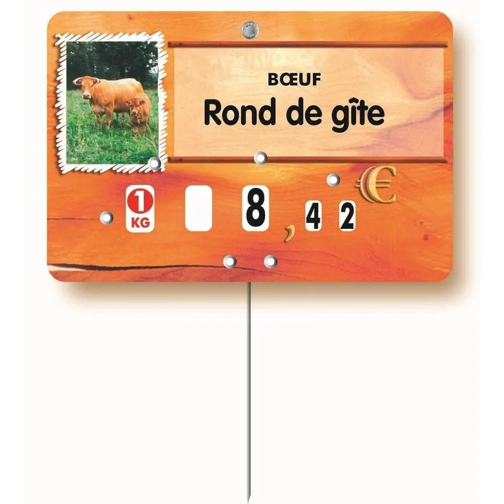 Gamme d'étiquettes paprika 12x8cm etiquette neutre sans texte (paquet de 1
