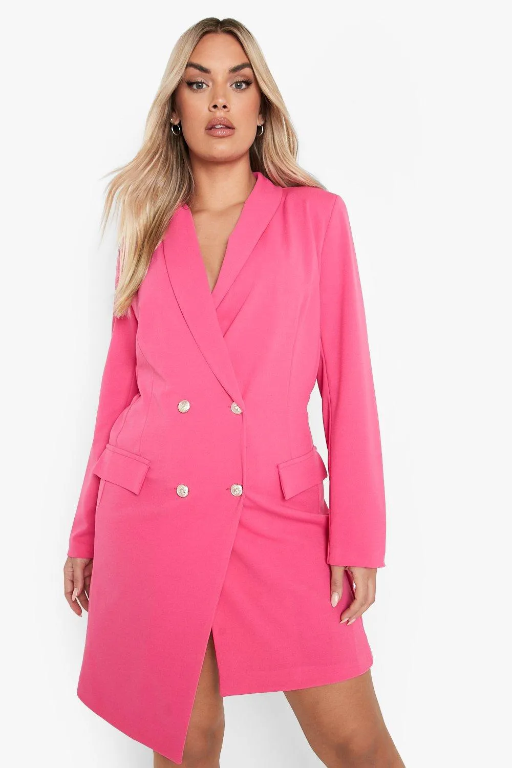 Grande taille - Robe blazer asymétrique
