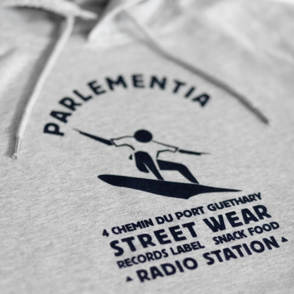 Hoodie grey - navy Fingers Radio