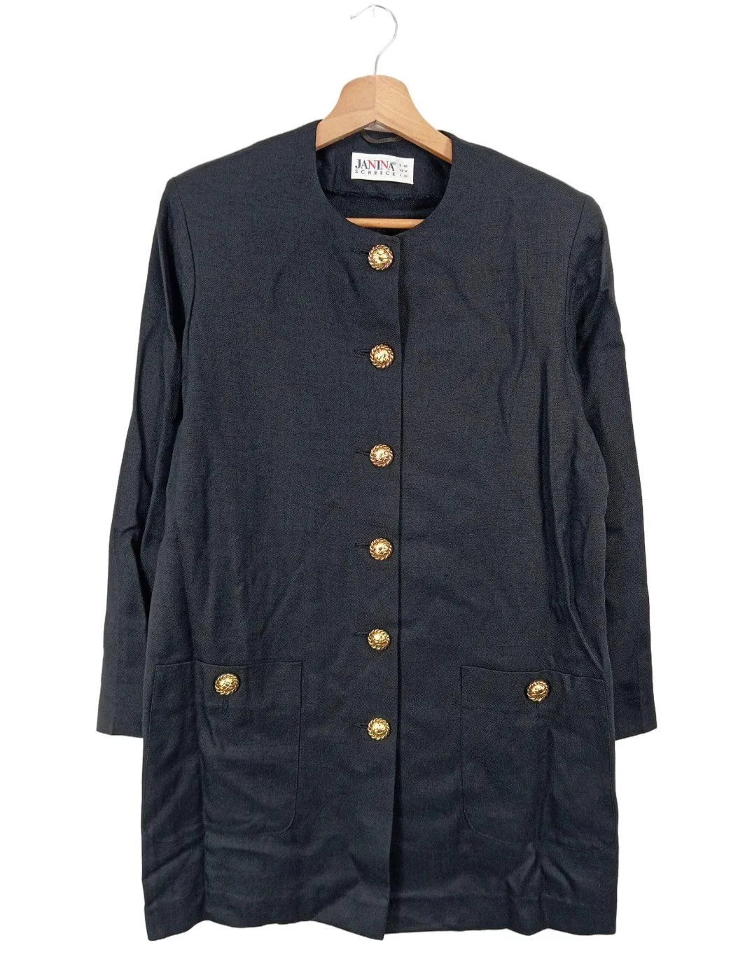 Janina Schreck Blazer long noir style classique