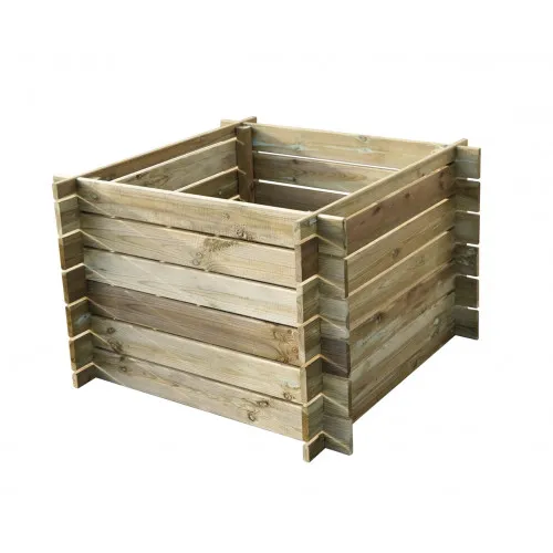 Jardipolys Composteur CARDON 80x80xH60 - 250L