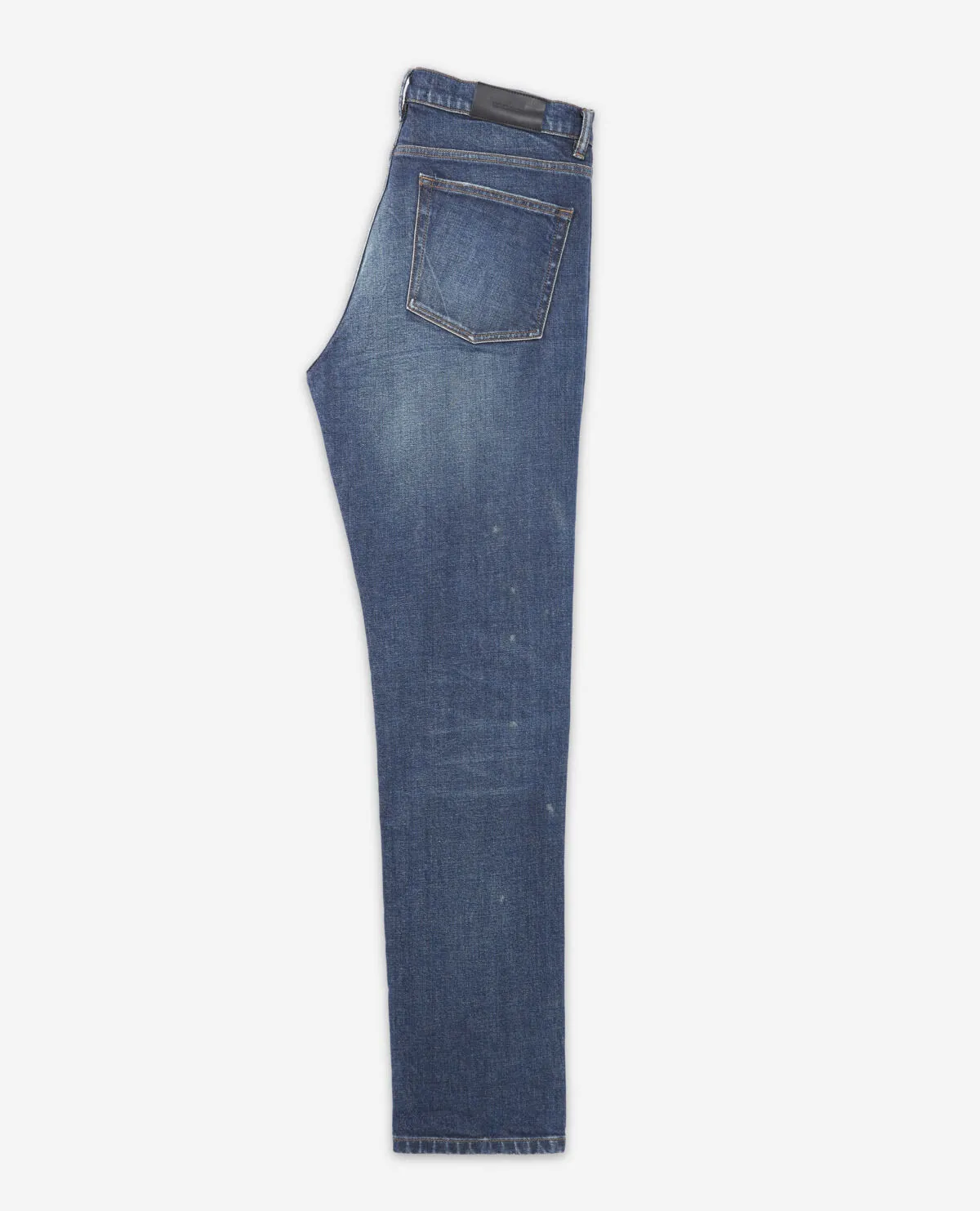 Jean délavé bleu à cinq poches slim
