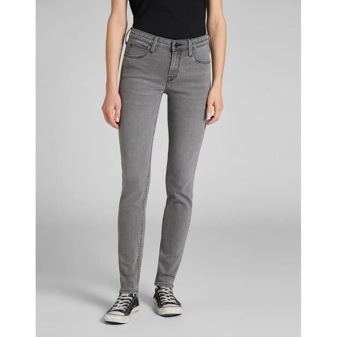 Jean Femme gris clair délavé Scarlett L31 en coton | 3 Suisses