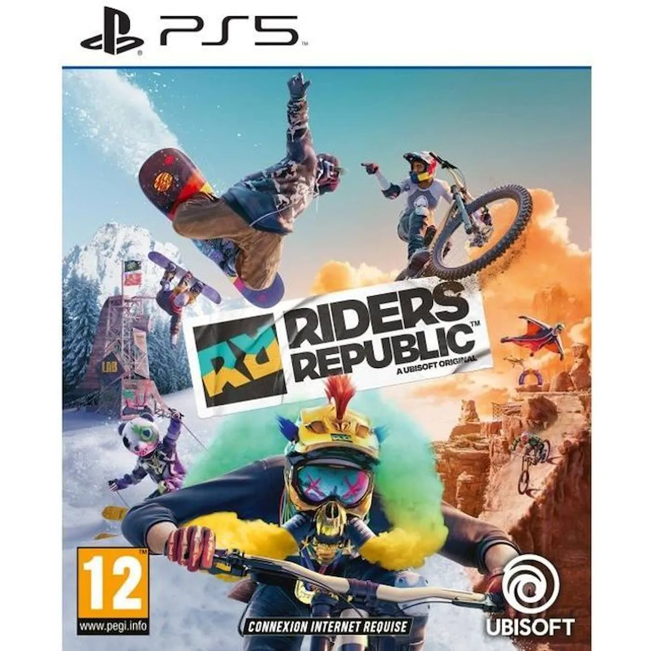 Jeu PS5 - Ubisoft - Riders Republic - Sports Extrêmes - Mode en ligne - PEGI 12+ bleu - Ubisoft