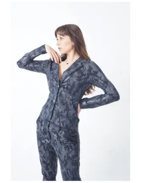 JUNGLE Shirley Blazer Noir Palm - HBT