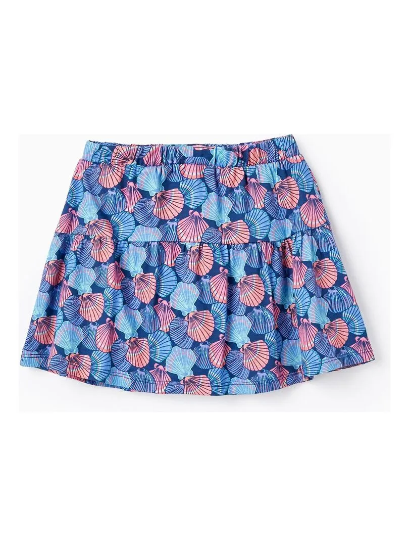 Jupe Imprimée avec Short Intégré pour Fille  EXPLORING AUSTRALIA - Bleu foncé