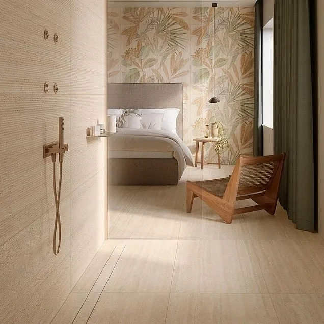 Marazzi Travertino Classico Ptv 30x60 cm MA0P | Carrelage imitation travertin 