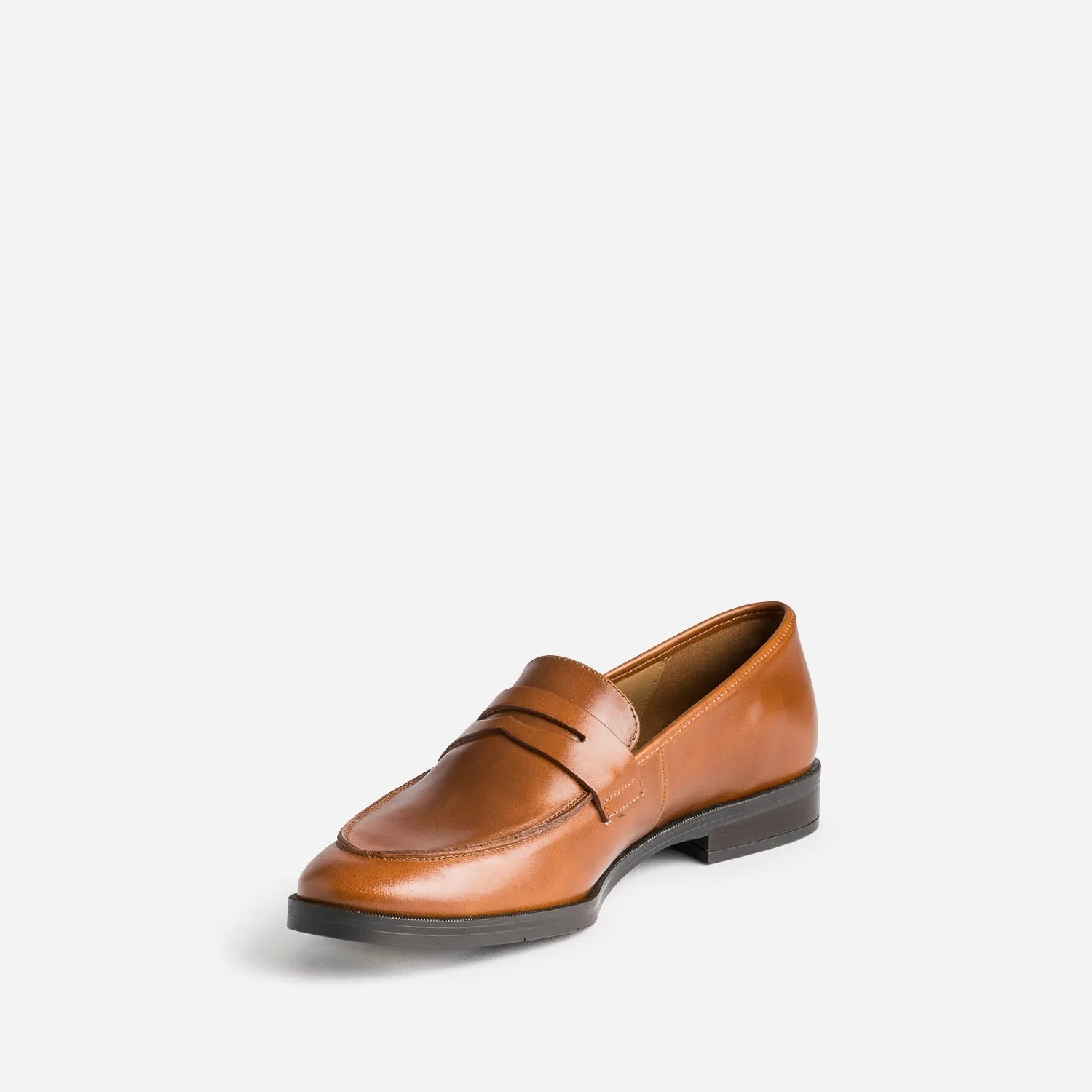 Mocassin ERAM FLEX camel en cuir  - Mocassins / Slippers Femme | ERAM