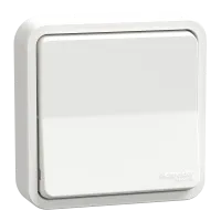 Mureva Styl - Va et vient - complet encastré - IP55 - IK08 connex auto - blanc - MUR39037