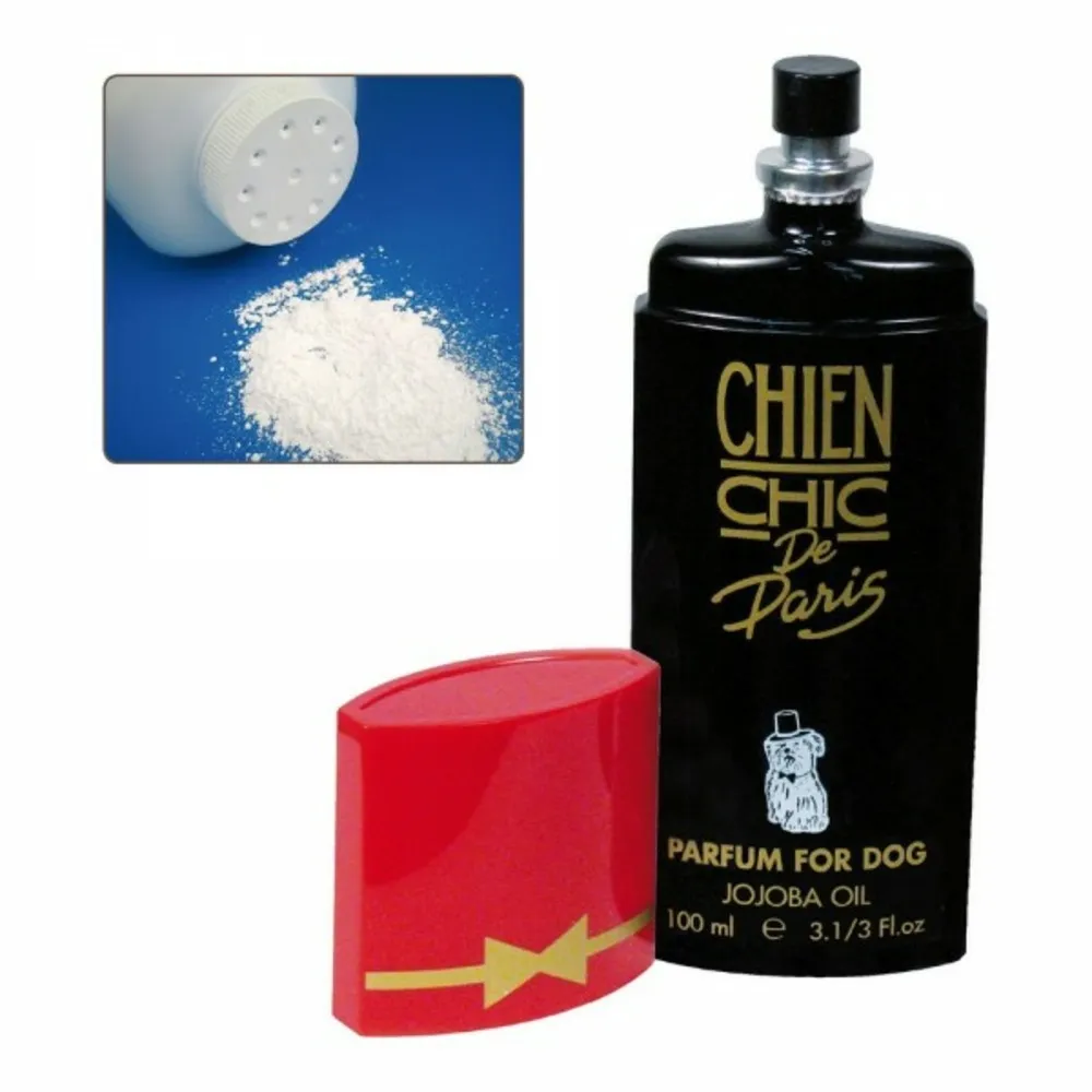 Parfum pour animaux domestiques chien talc en poudre (100 ml)