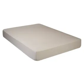 Pikolin Home - Drap-housse élastique 100 % coton respirant Brun clair - 135x190/200cm
