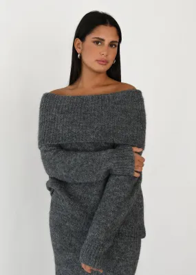 Pull maille épaules dénudées