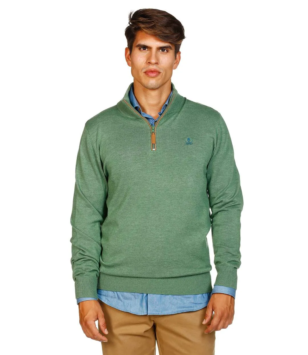Pull zippé Code Homme