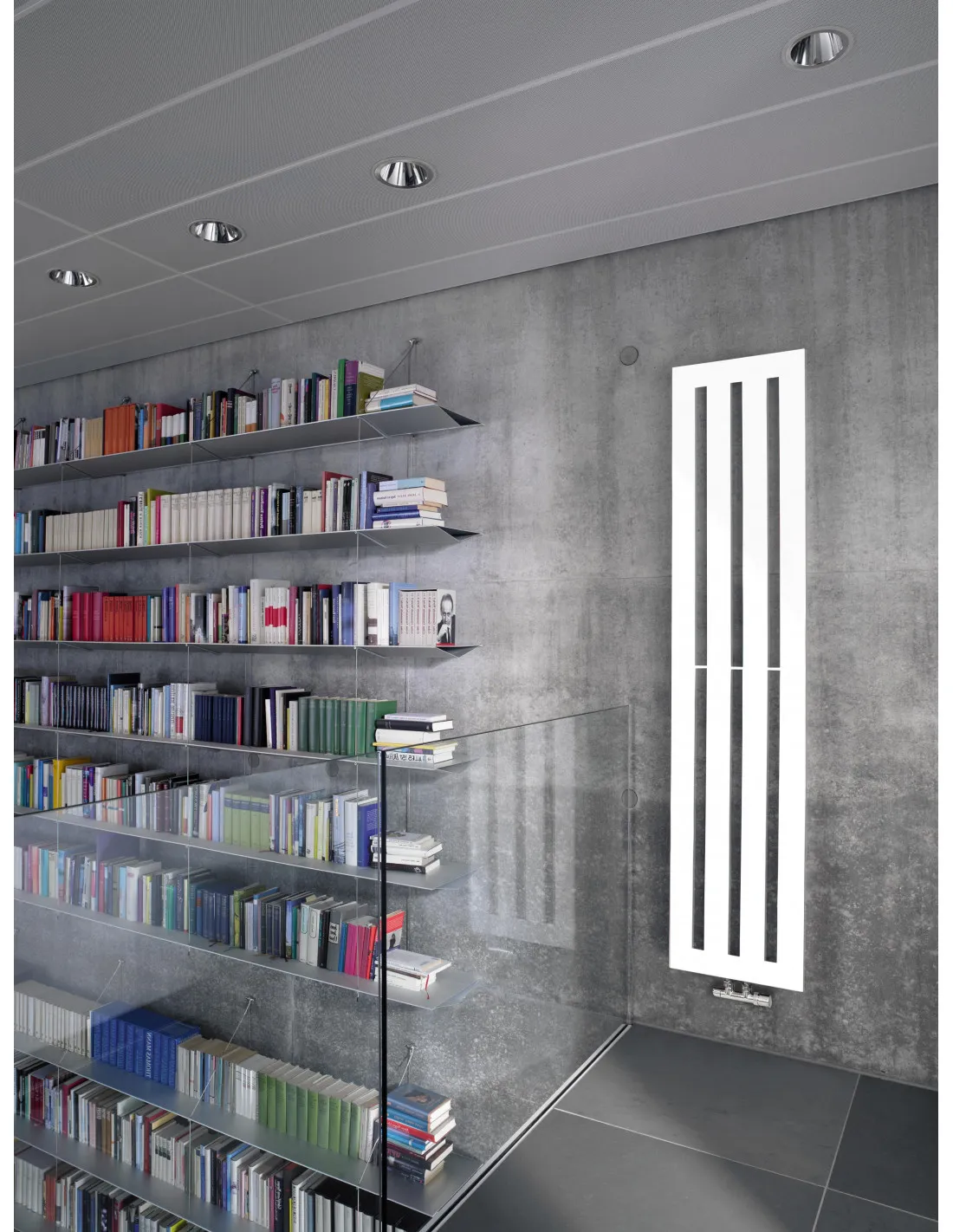 Radiateur sèche-serviettes eau chaude Karena Blanc RAL 9016 791W horizontal 1800 mm L 490 mm Acova SVH-180-050