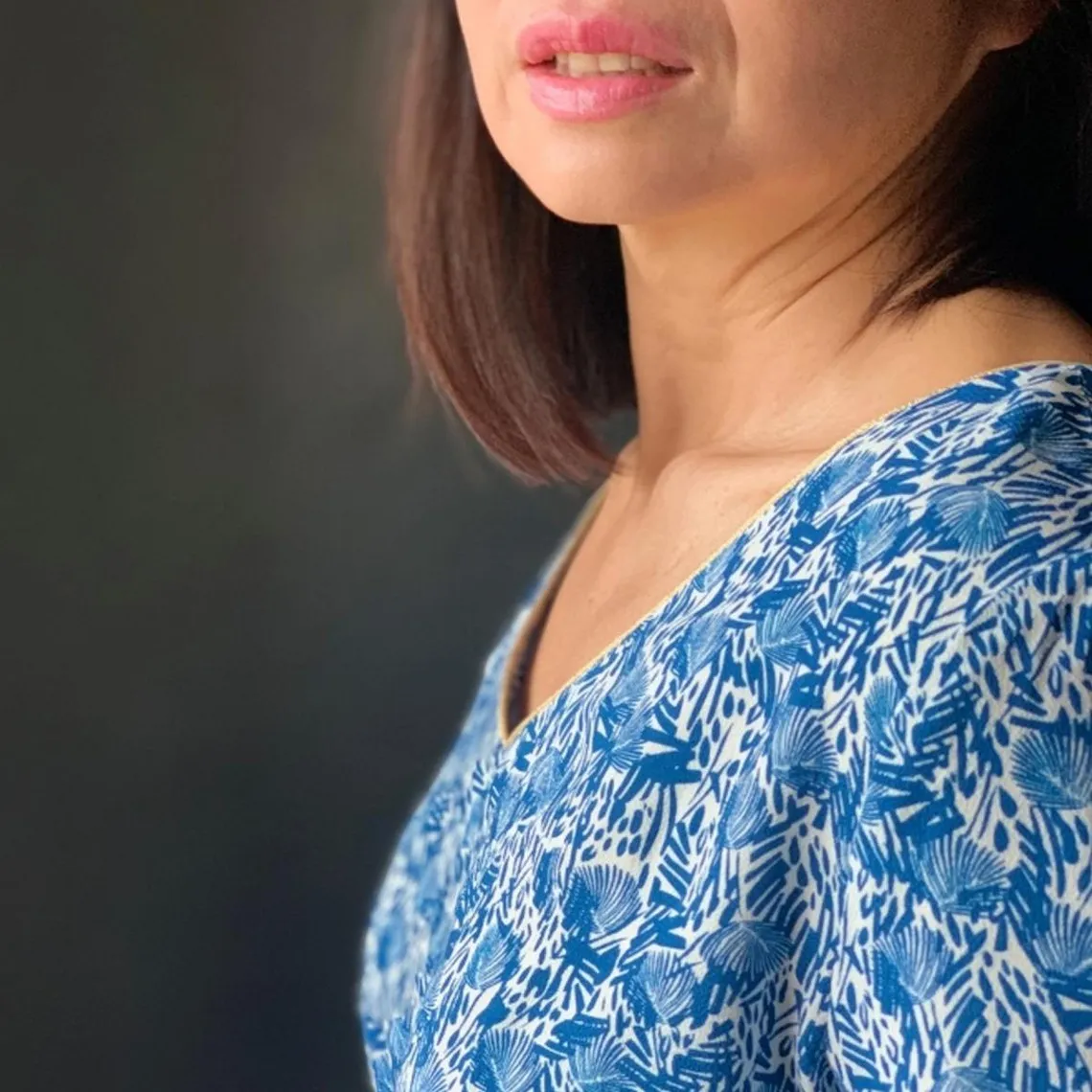 Robe Caméléon - Phoenix bleu en viscose | 3 Suisses