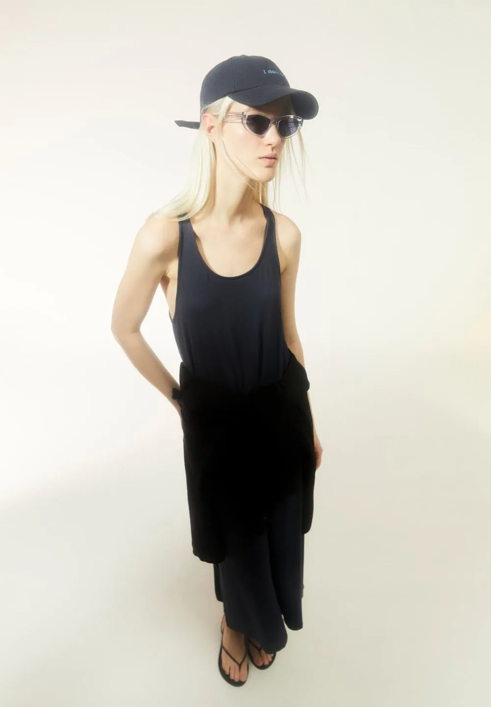 Robe longue en ecovero | bleu "nisaa litaa night sky" femme - Armedangels