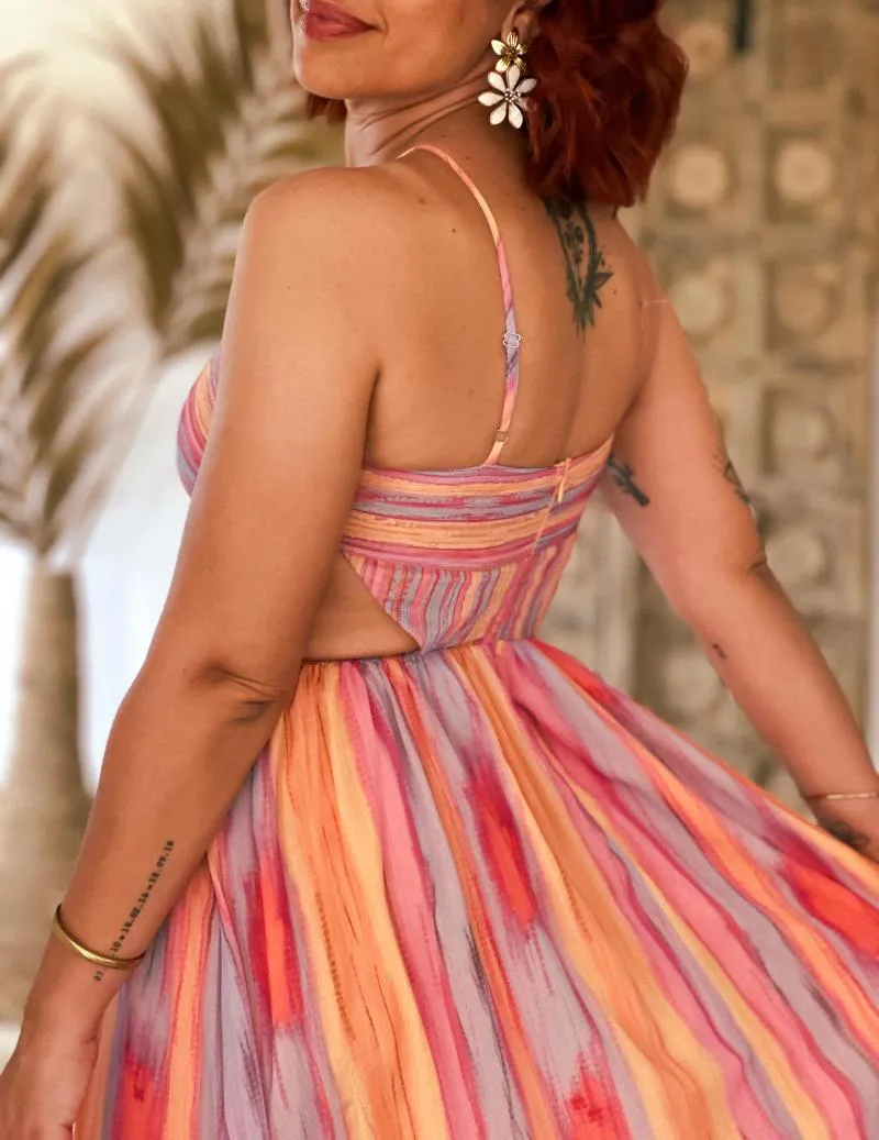 Robe longue multicouleur - Floride