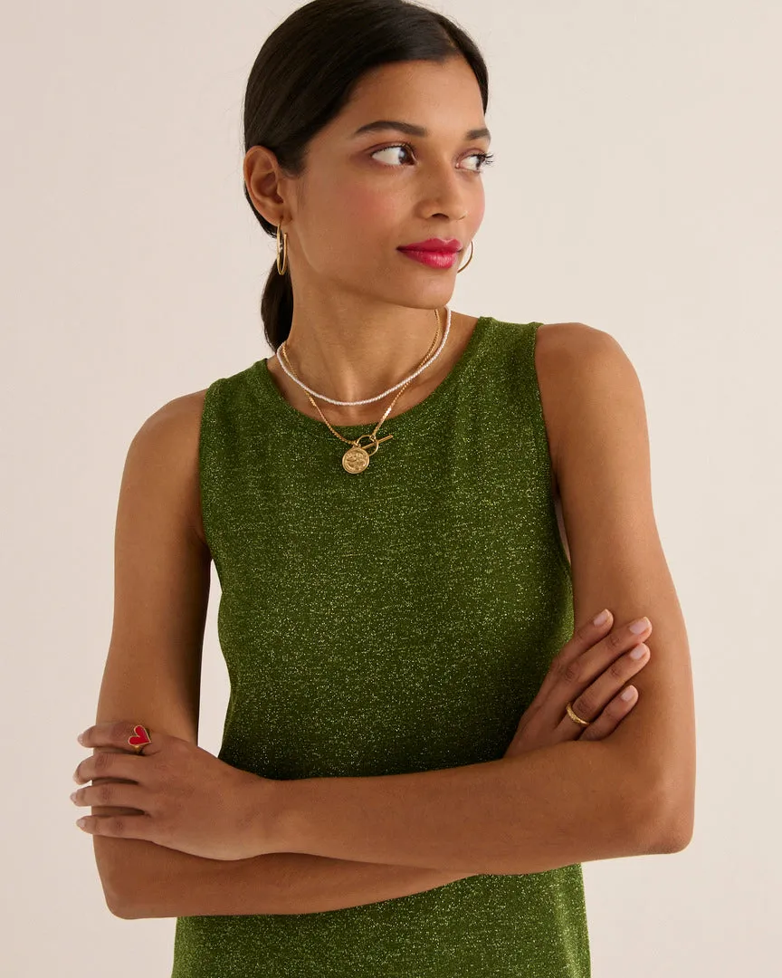 Robe Persil vert irisé