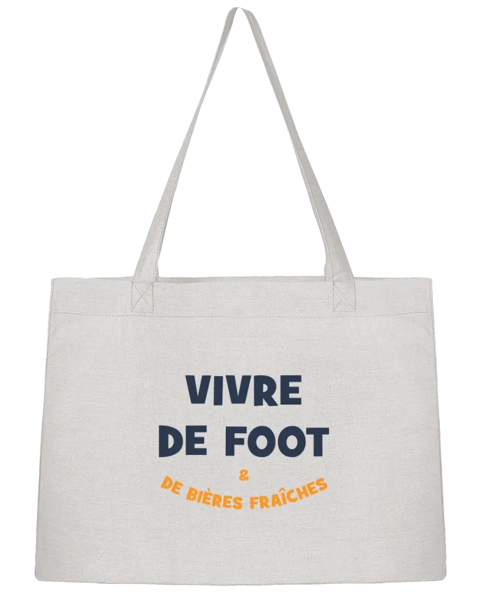 Sac Shopping Vivre de foot et de bières fraîches par tunetoo