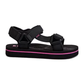 Sandales plateforme pour femmes Lee Cooper LCW-24-05-2751L noir le noir