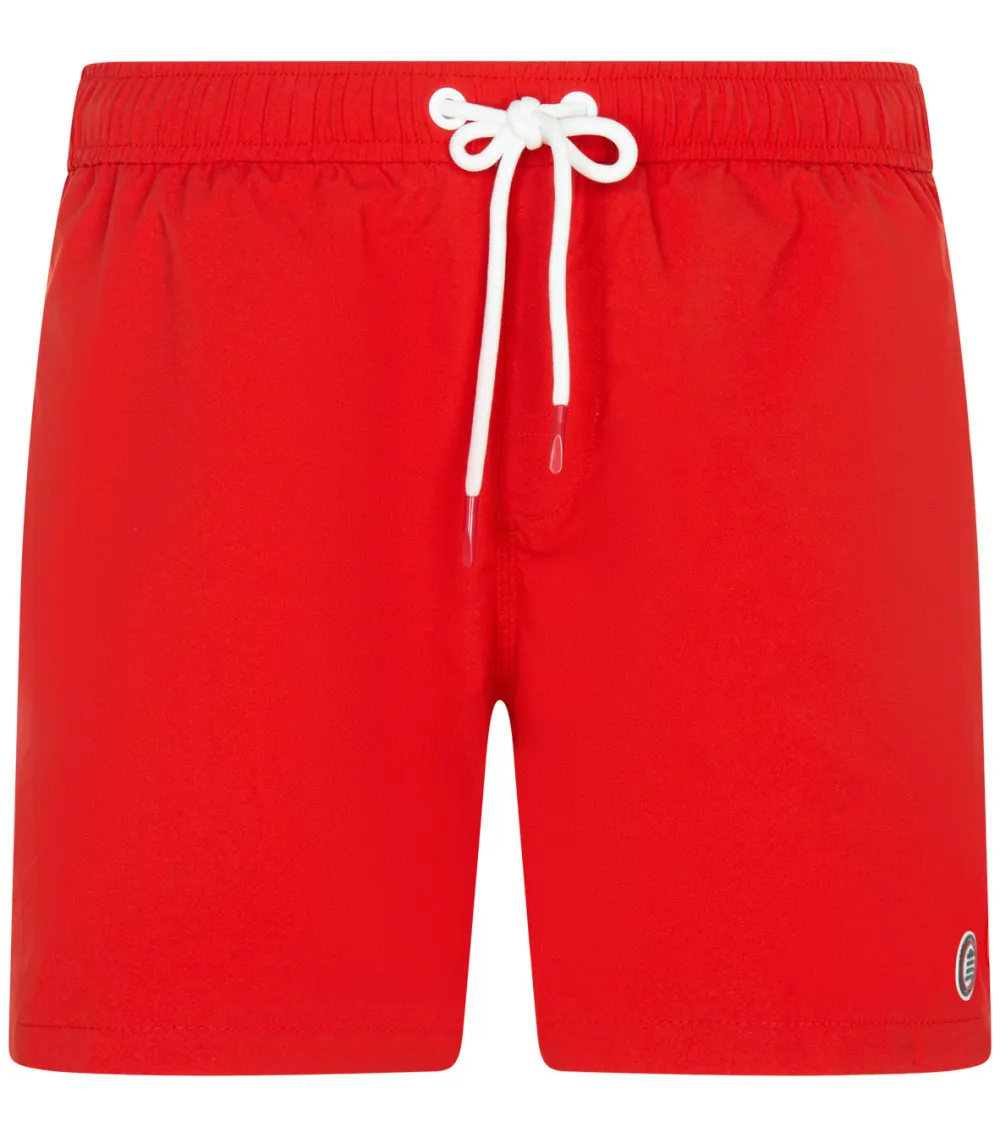 Shorts de bain rouge