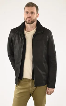 Surveste confort cuir nubuck noir La Canadienne - La Canadienne - Vestes et 3/4 Cuir Noir