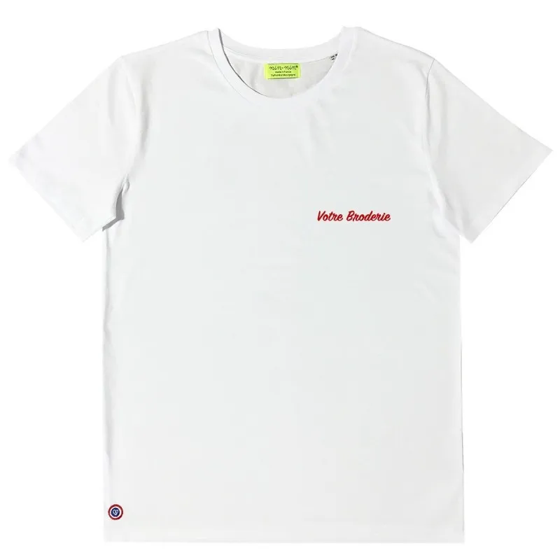 T-SHIRT PERSONNALISABLE HOMME BLANC