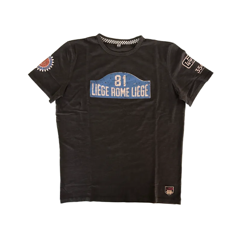 Tee shirt Warson Liège Rome noir
